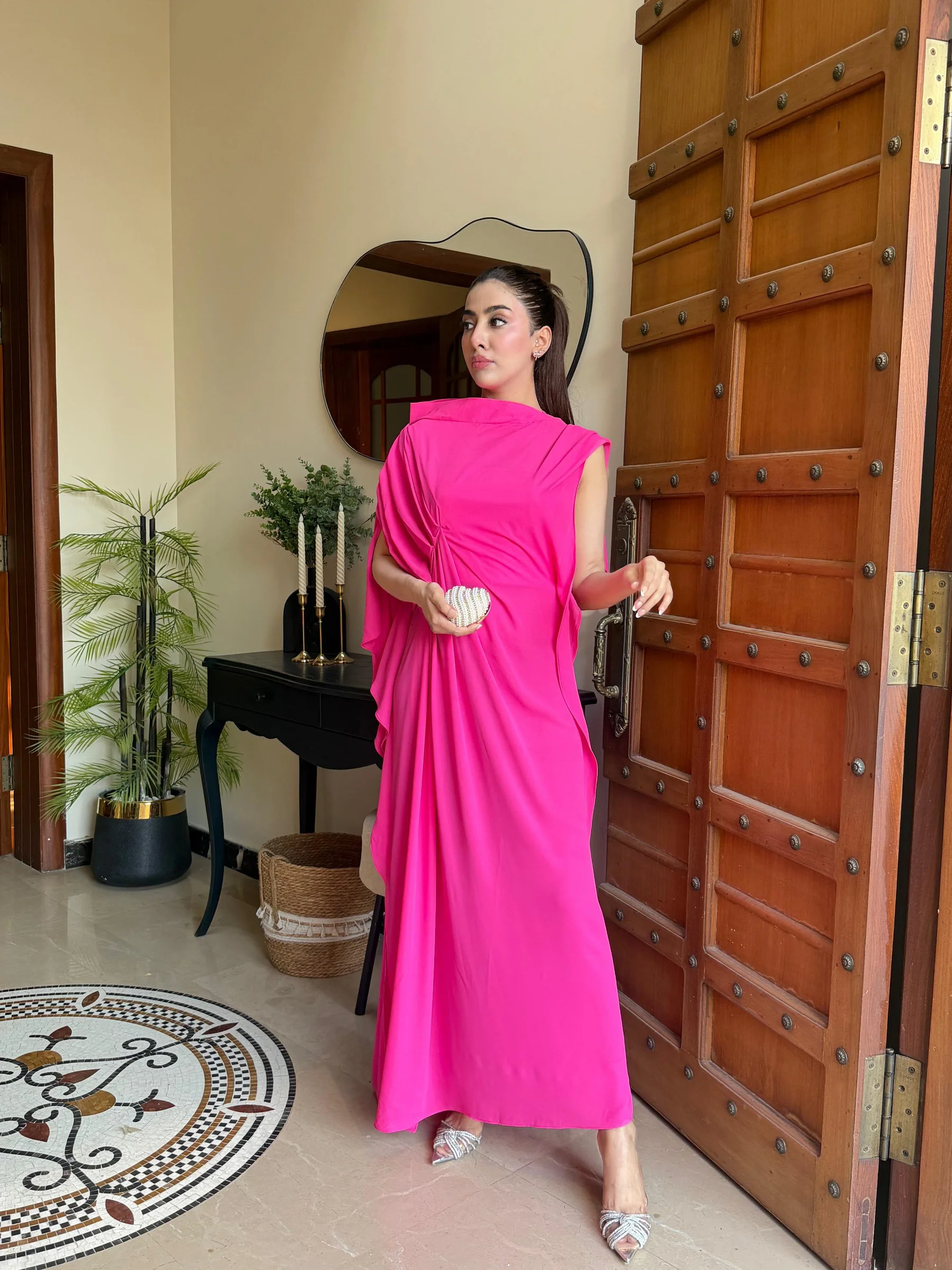 Electric Pink Drape
